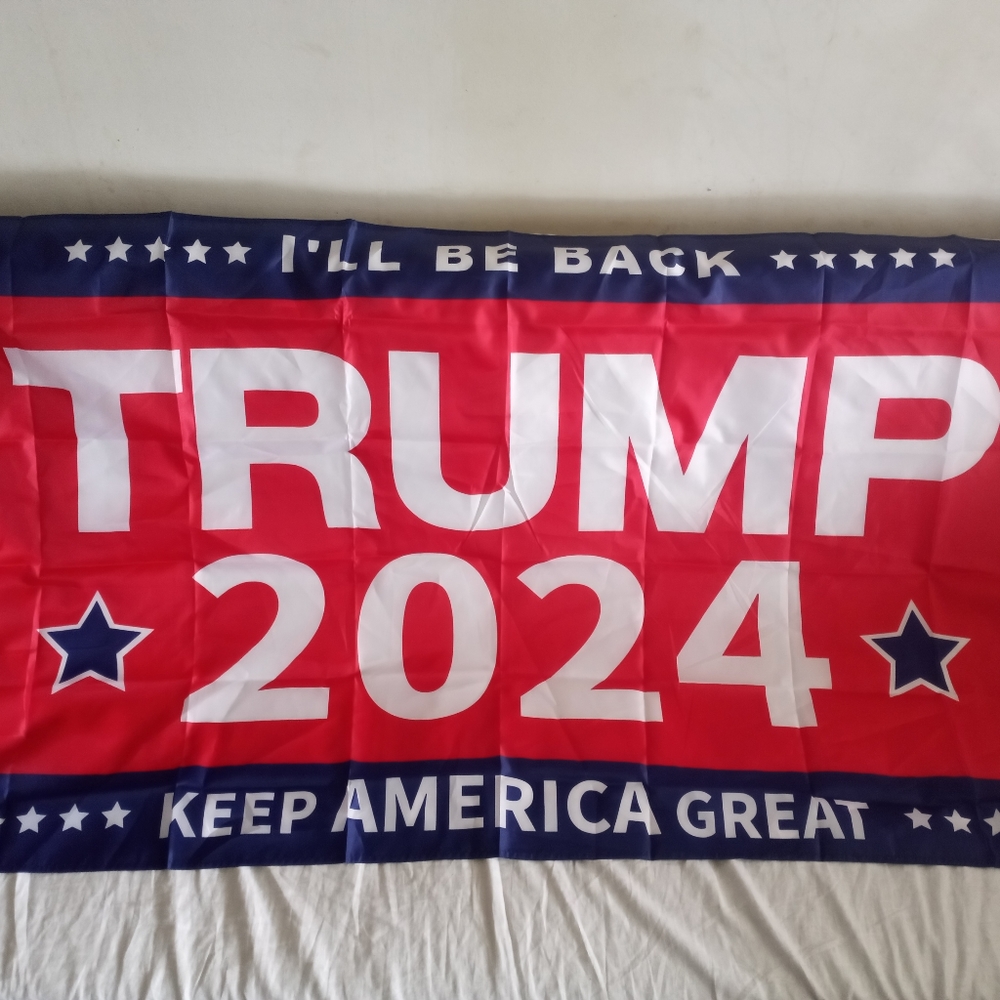 3 Ft x 5 Ft Trump 2024 Trump 2024 I'll Be Back Keep America Great Flag